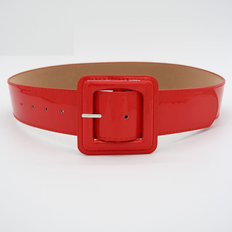 Unisex Belt Simple Square Buckle Ladies Fashion
