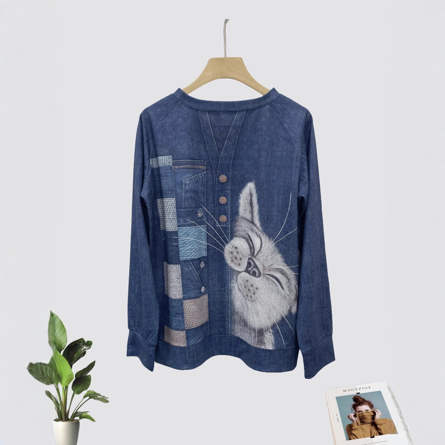 Women's Daily Casual Christmas Digital Printing Sweater