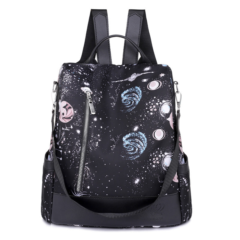 Oxford Cloth Water Repellent Compartment School Bag