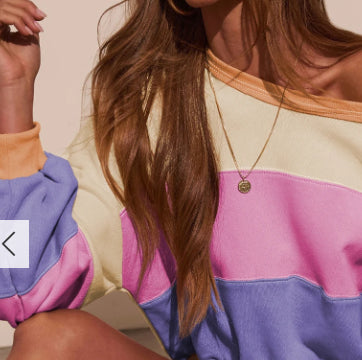 Collage Stropløs Udskåret Sweatshirt Top
