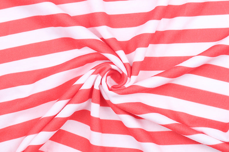 Striped Printed Long-sleeved Home Service Casual Suit