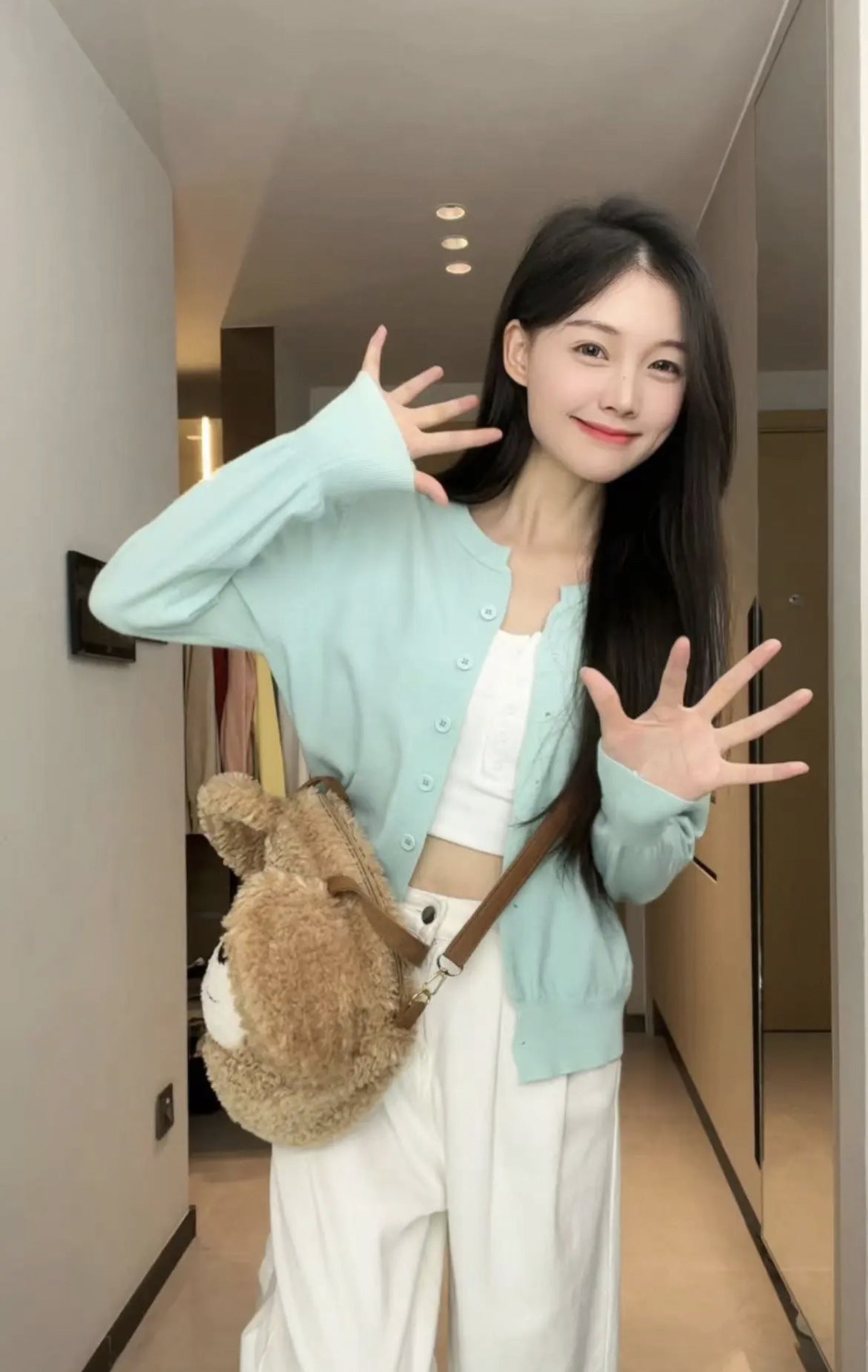 Gentle Pink Sweater Women's Soft Glutinous Skin-friendly Sweater