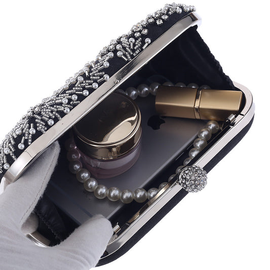Damebroderet Diamant Aftentaske Festclutch