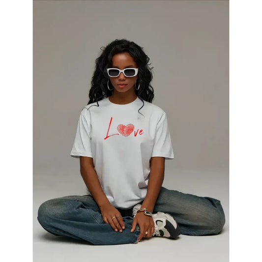 Simple Cotton Short-sleeve T-shirt Top