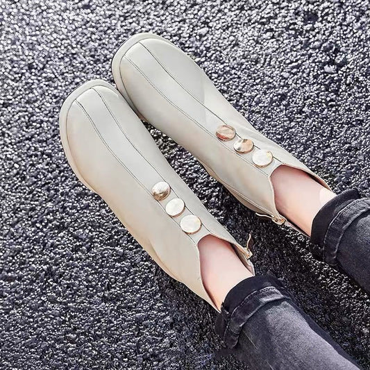 Fashion Platform Martin Chunky Heel Ankle Boots