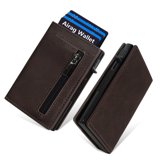 Anti-Magnetic Vertical Mini Case Anti-Theft Card Holder