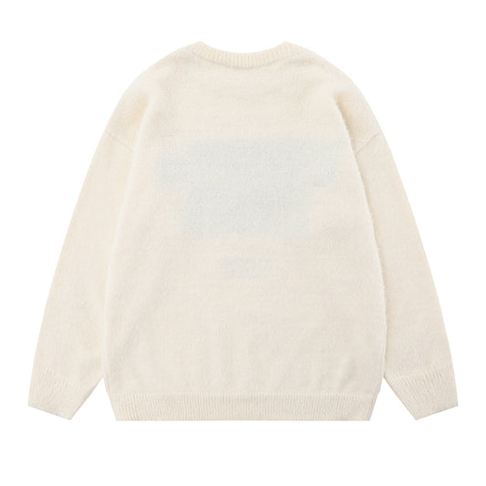 American Street Fashion Loose Long Sleeve Pullover Sweater Bottoming Sweater