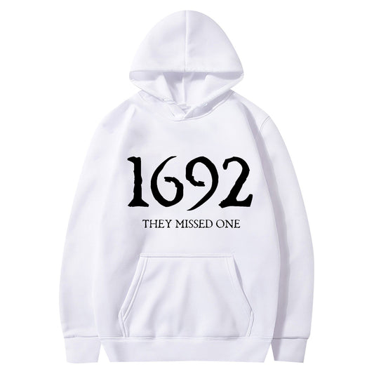 Women's Missing A Hooded Printed Sweater
