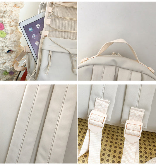 Vintage Student Street Cool Nylon Large Capacity Backpack