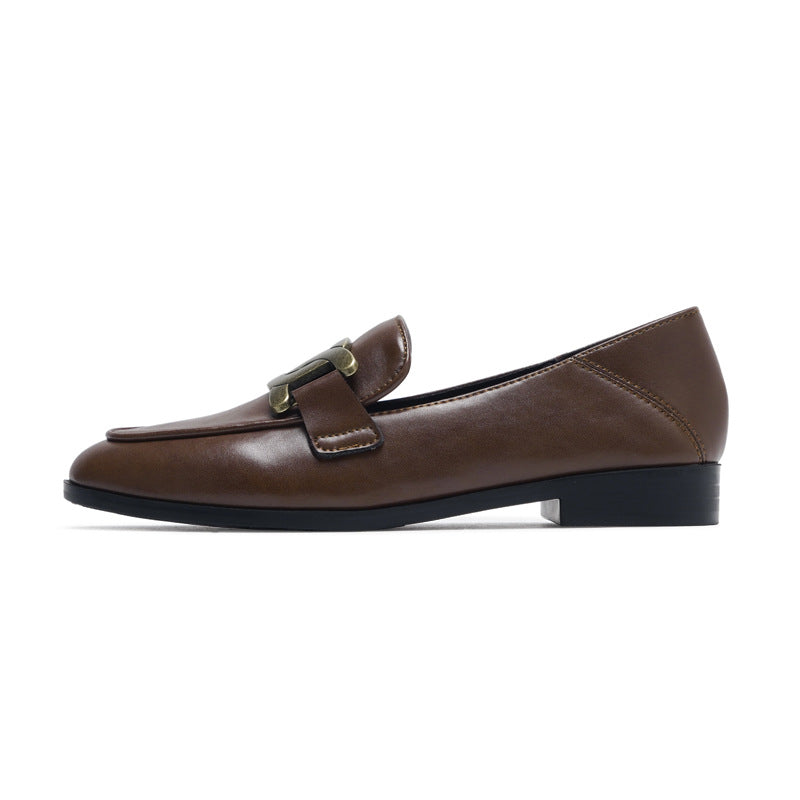Women's Leather Loafers With A New British Style