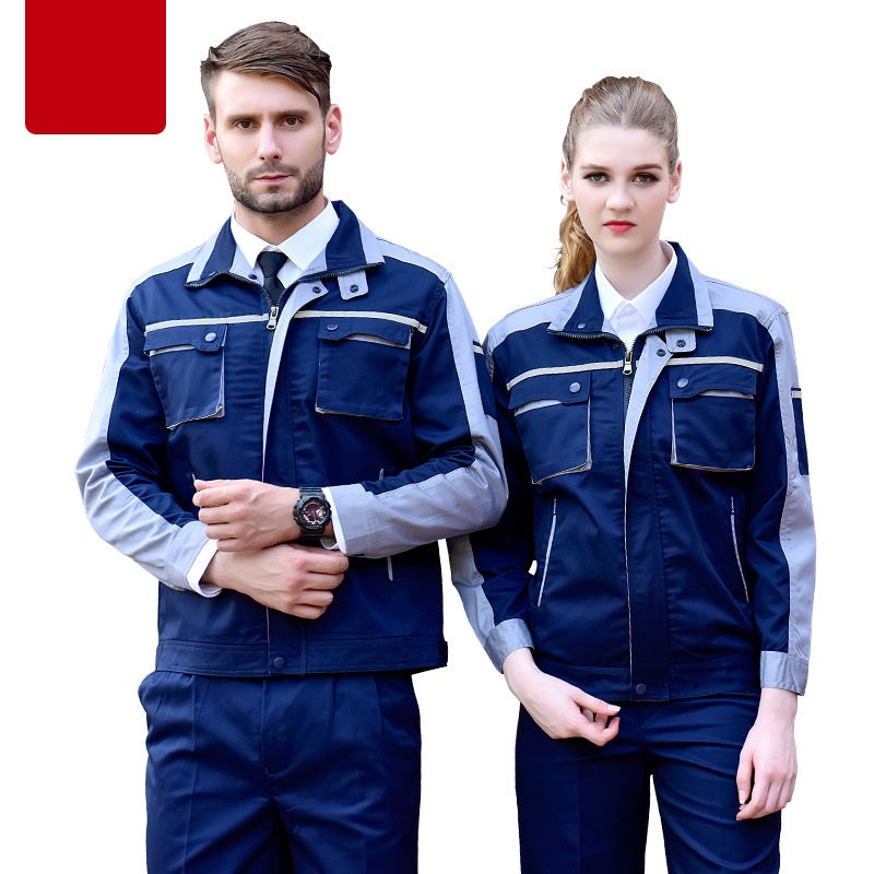 Long-sleeved Overalls Suit Wear-resistant Reflective Strip Labor Insurance Clothing