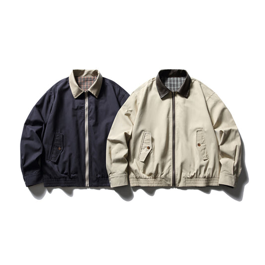 Fashion Men's Business Shirt Harrington Jacket