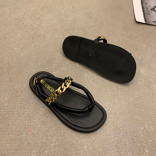 Women's Summer New Style Flat Flip Flops Sandals