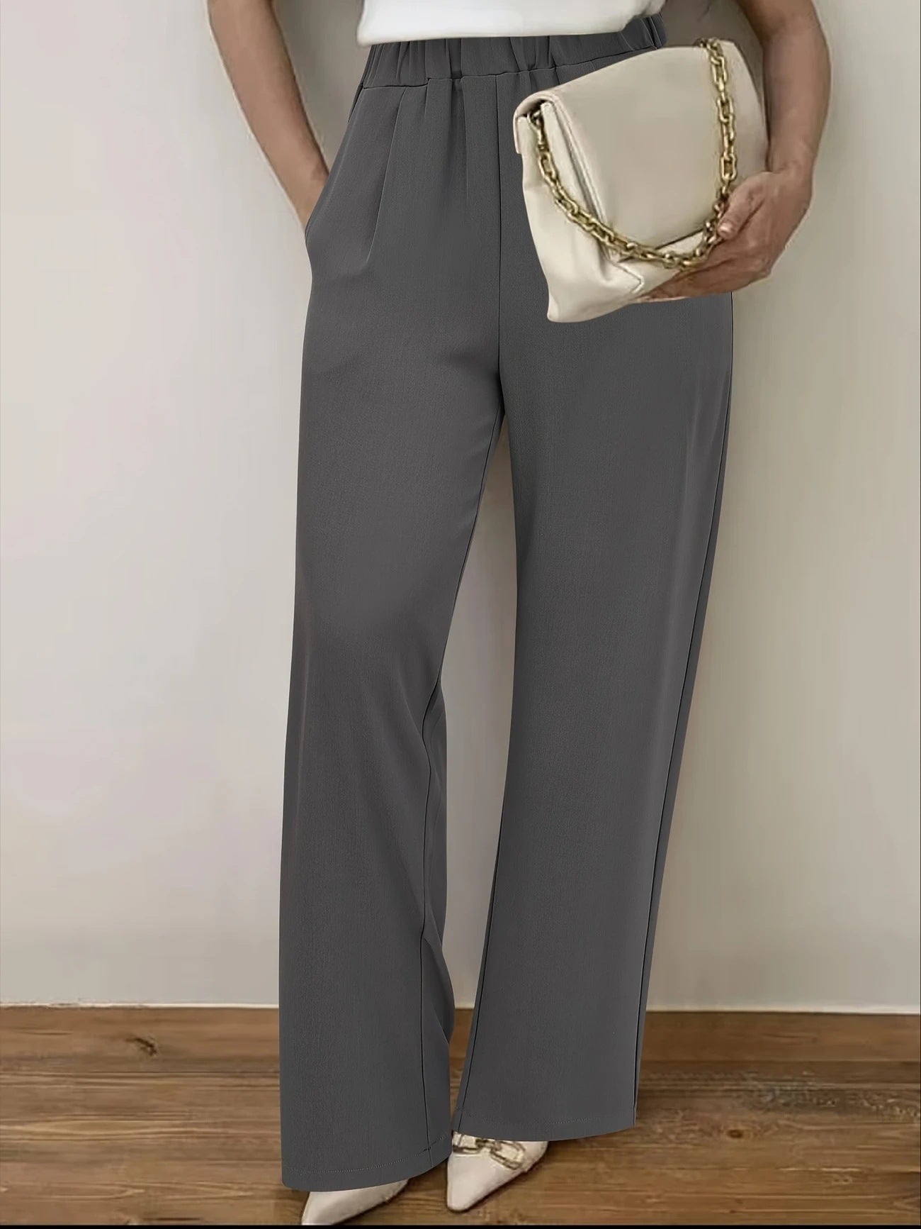 Stylish Western-style Trousers Long Pants With A Simple, Slimming American Design