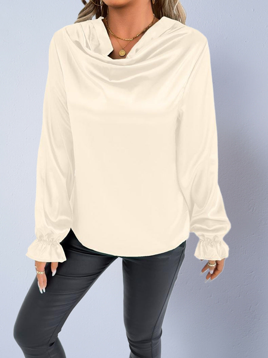 Autumn Satin Blouse Women's Fashion