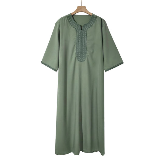 Etnisk Mænds Tøj Mellemøsten Muslimsk Løs Kaftan Mænd