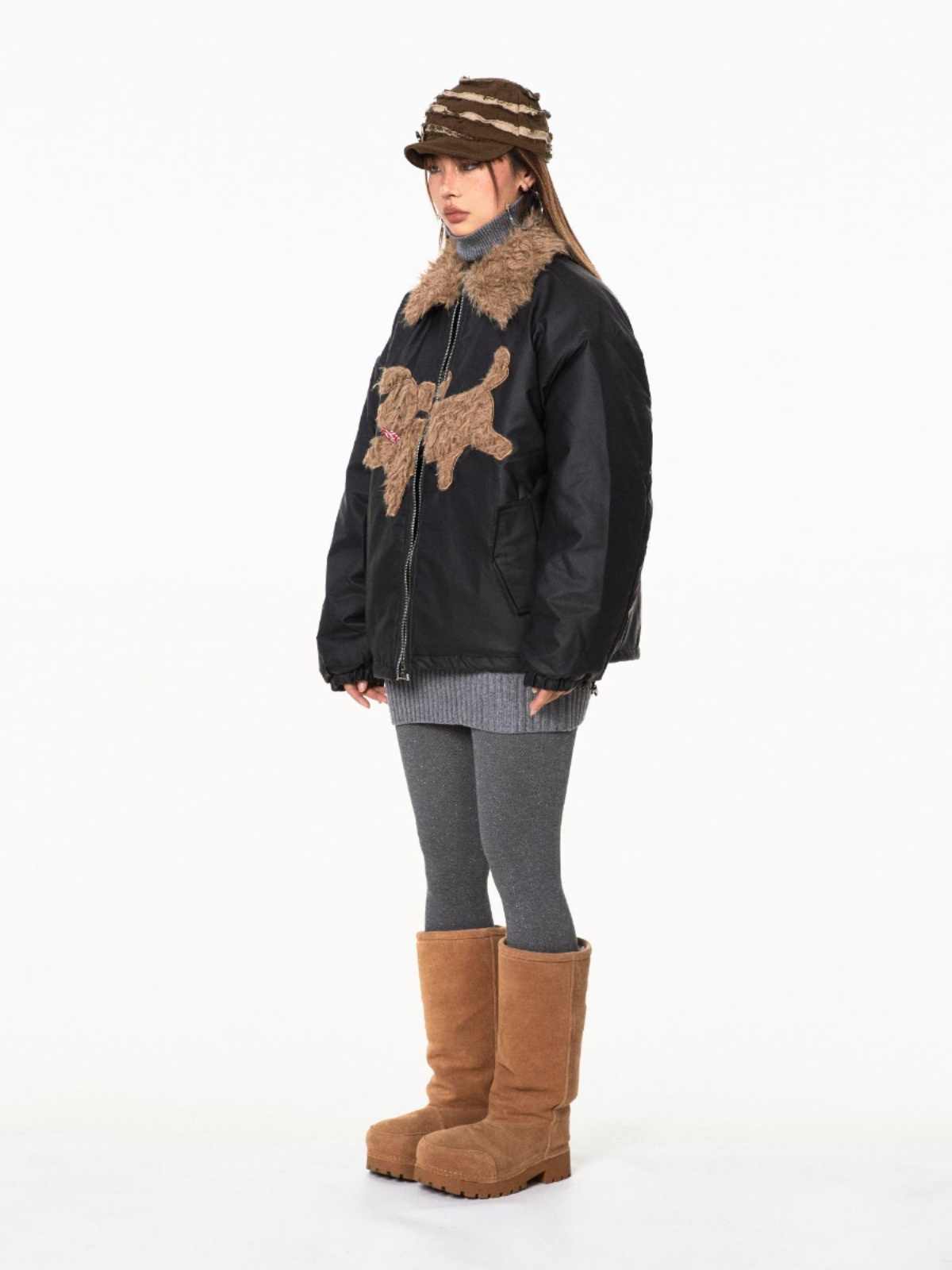 Winter New Loose Preppy Style Coat