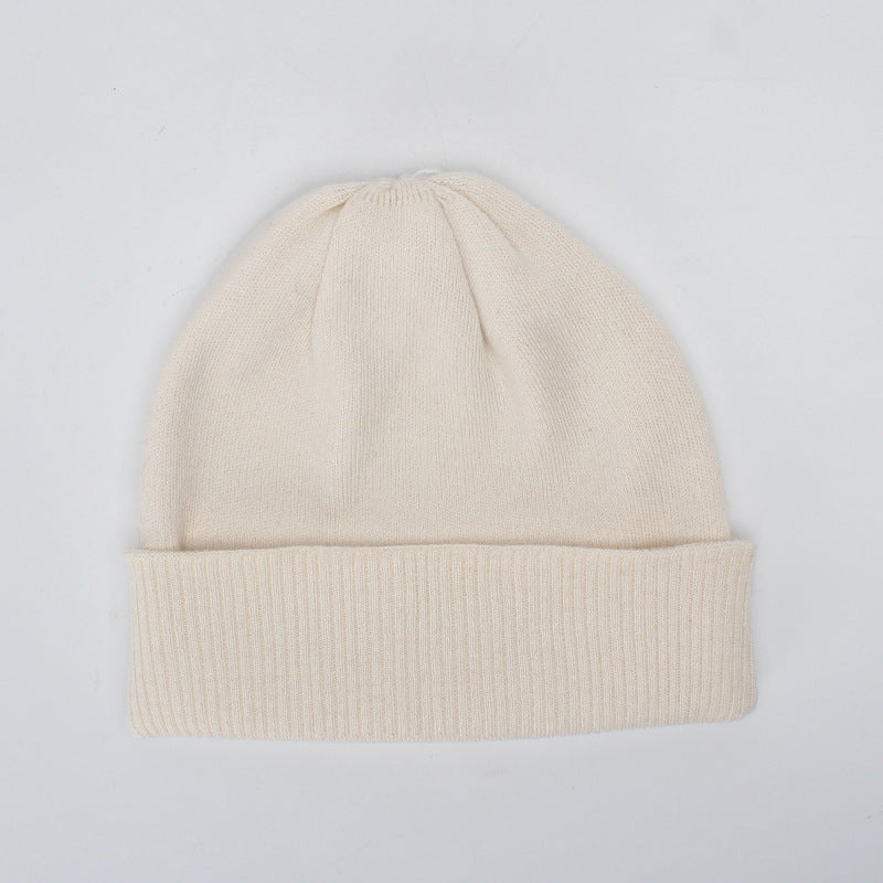 Double Layer Thickened Wool Knitted Hat Children