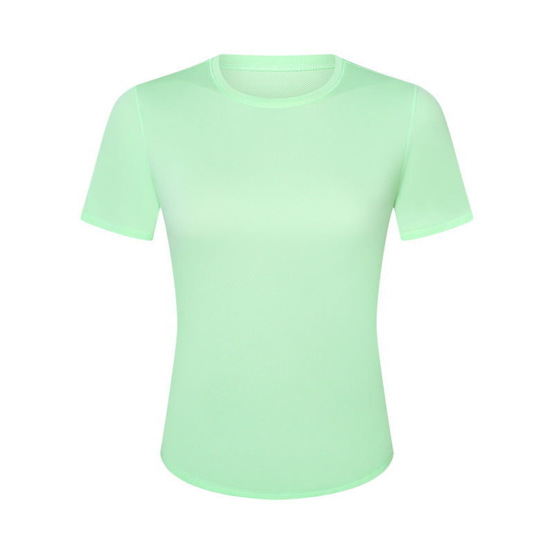 Comfortable Nude Feel Slim Fit Slimming Yoga Running Sports Quick-drying T-shirt