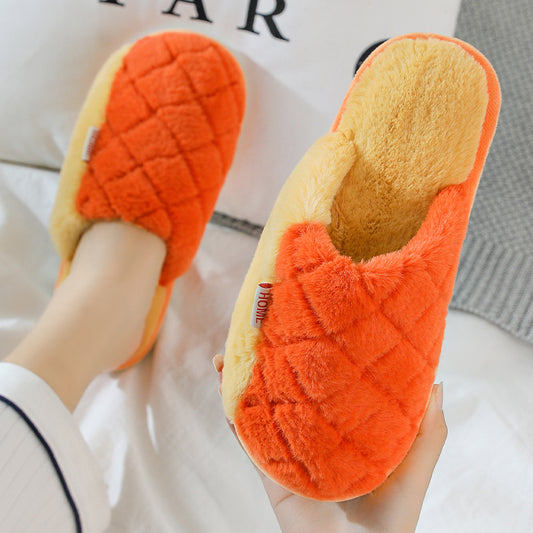 Winter Non-slip Ladies Home Cotton Slippers