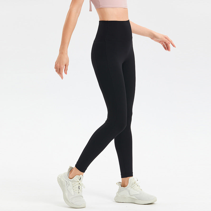 Fashion Women's High Waist Peach Yoga Sweatpants