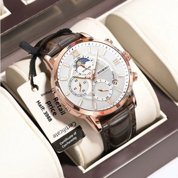The New Multifunctional Waterproof Quartz Watch Chronograph
