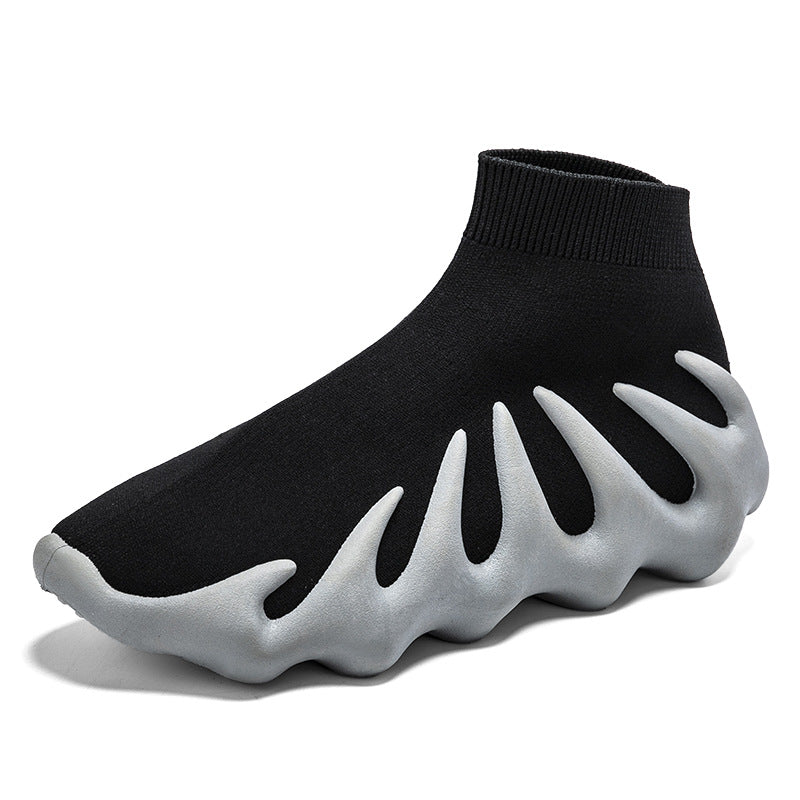 High-top Couple Socks Shoes Children's Octopus Flying Woven Casual Sports Ankle Boots
