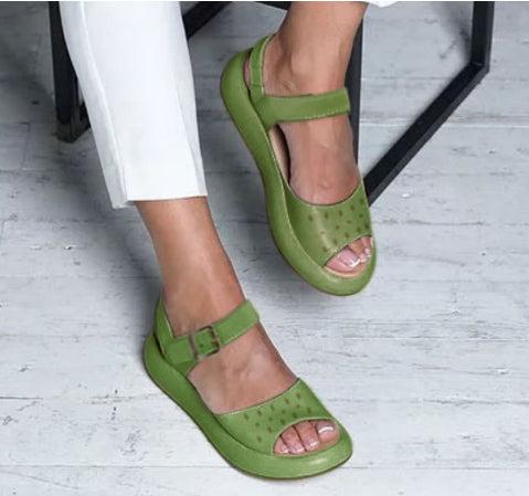 Fashion Fish Mouth Flat Sandals Women Europe and America