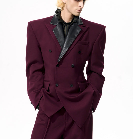 Detachable Wool Tencel Peplum Blazer