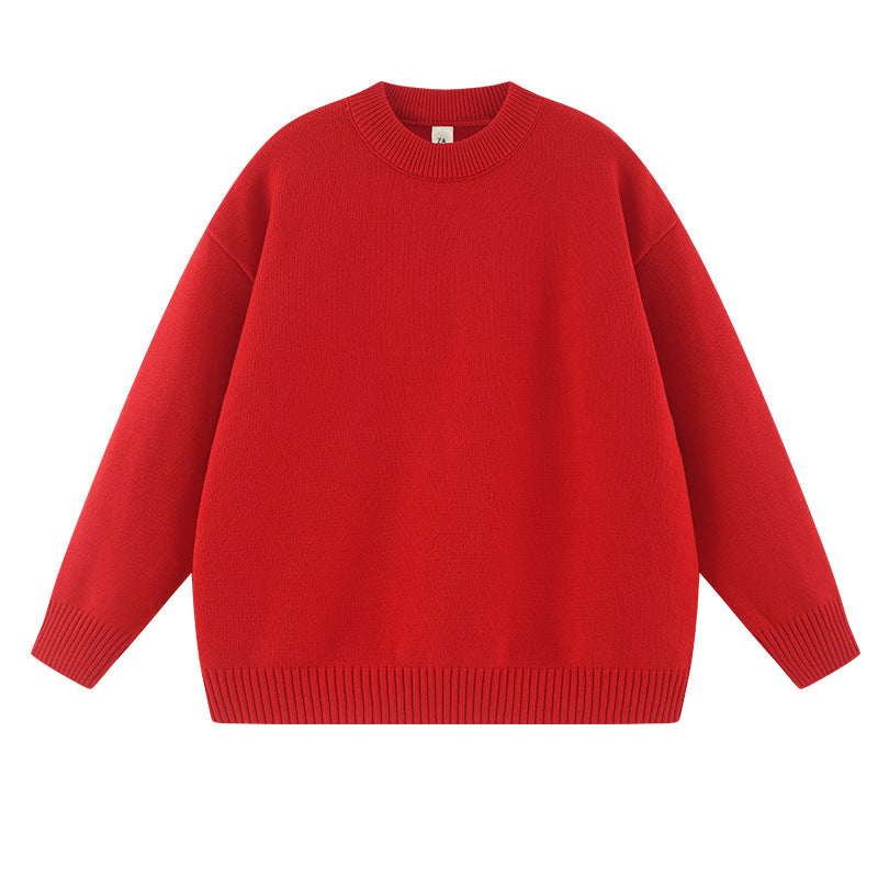 Women's Autumn And Winter Solid Color Loose Sweater