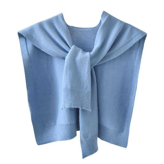 Core-spun strikket sjal, forårs- og efterårsjakke, vest