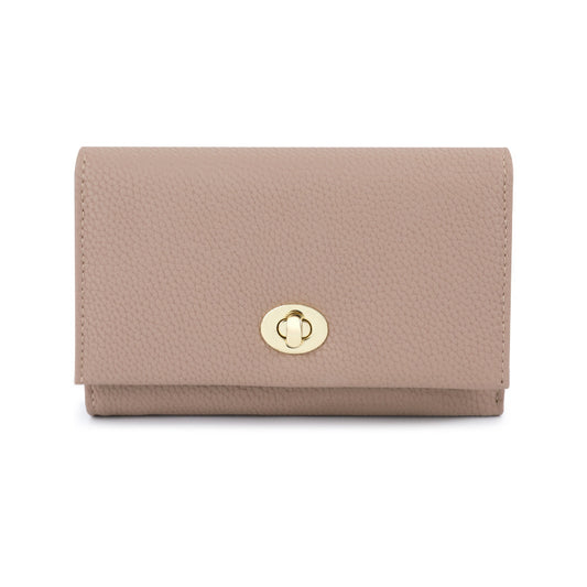 Luxury Leather Influencer-Style Womens Wallet With A Lock Closure