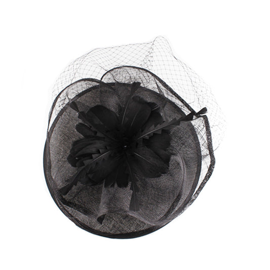Ladies British Fashion Mysterious Hemp Yarn Hat