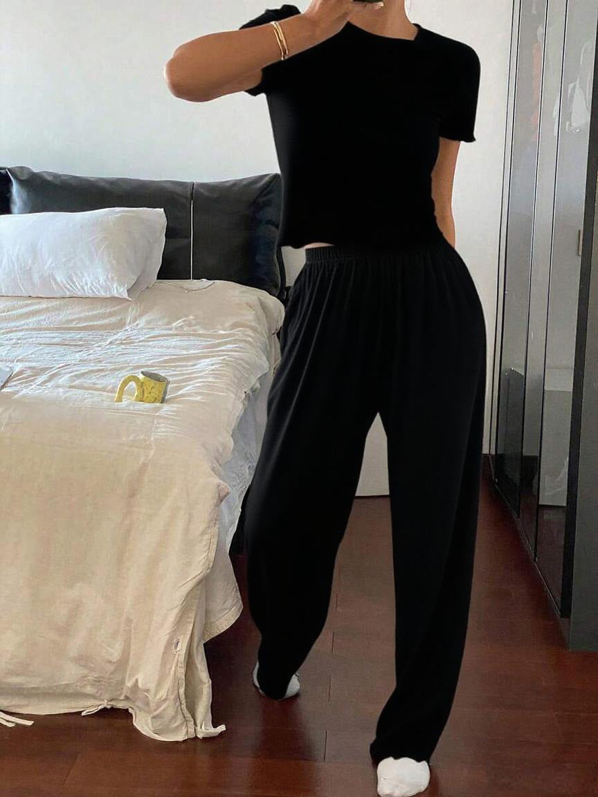 Women's Casual Pants Two-piece Set