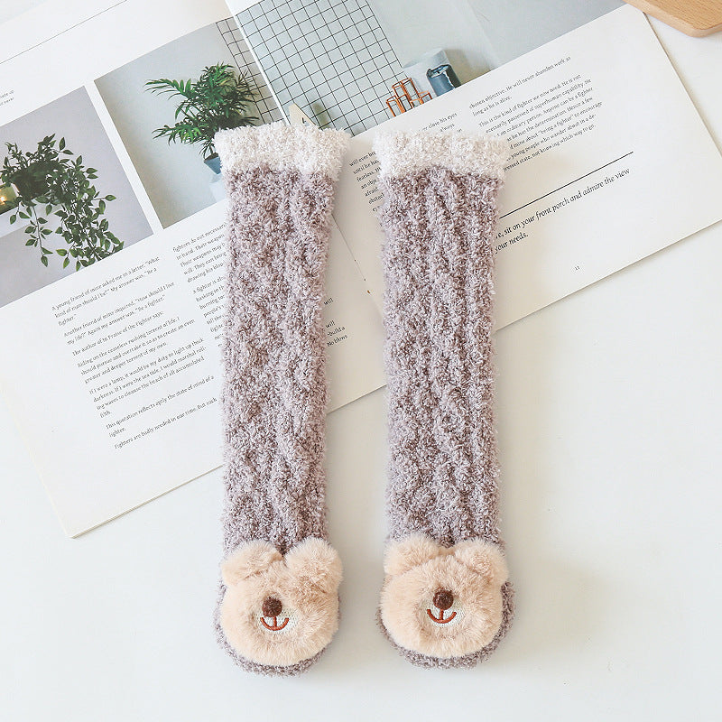 Warm Children Cartoon Doll Knee Socks