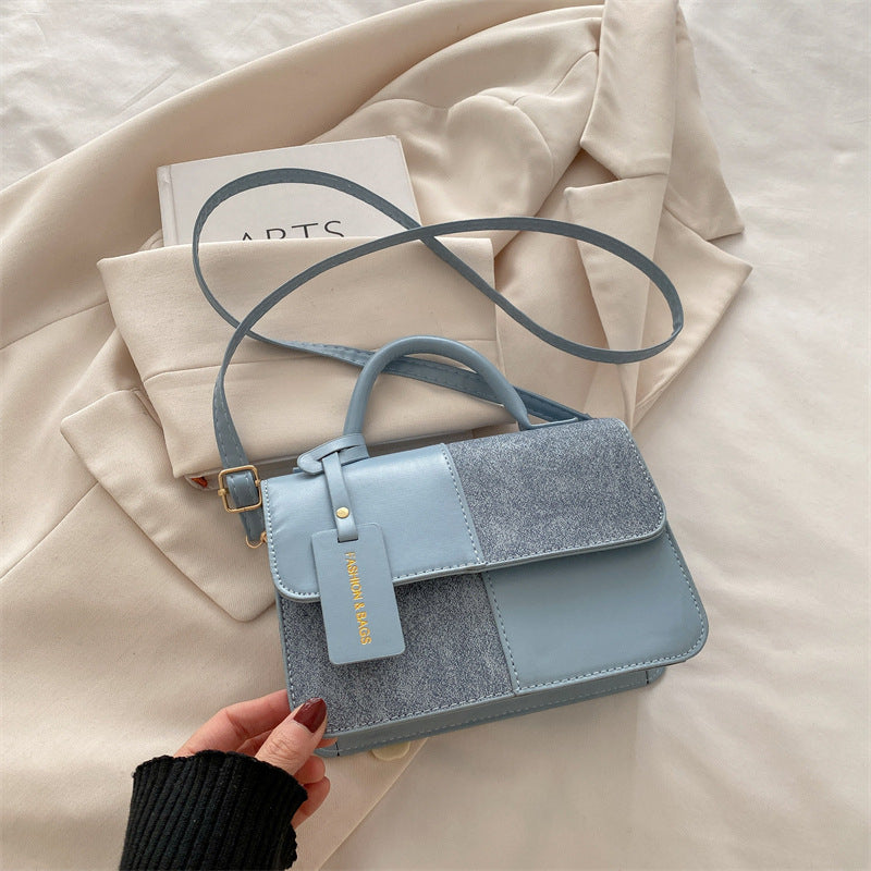 Popular Fashion Stitching Texture Portable Summer Commute Western Style Women's Cross-body Bag