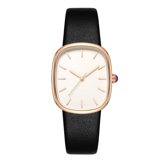 Elegant Small Square Plate Women's New Quartz Belt Watch