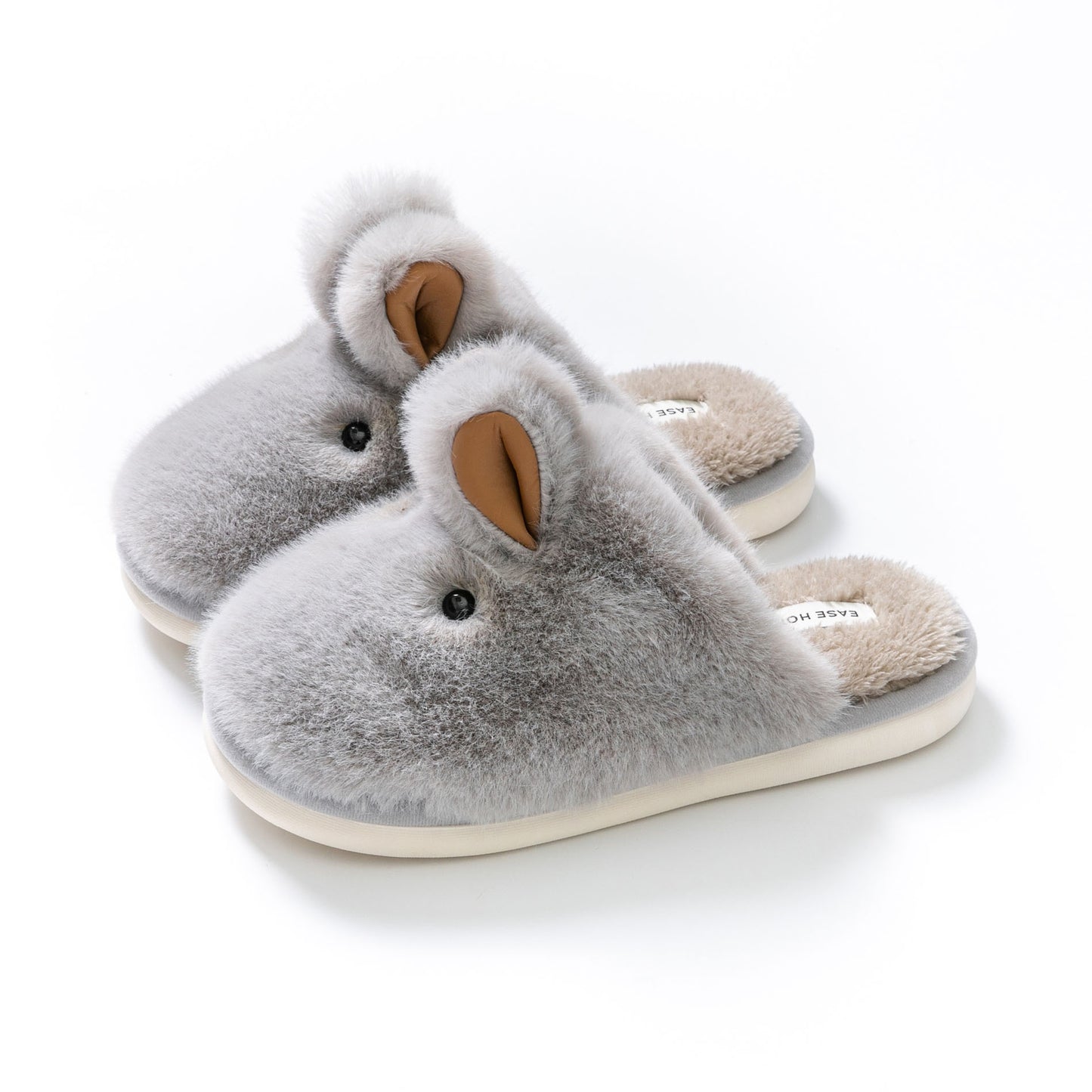 Cute Cartoon Baotou Men's Household Cotton Slippers