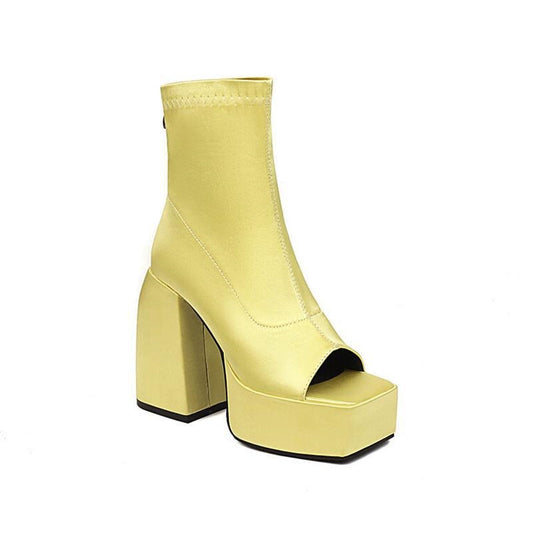 Sardine Super Chunky Heel Women's Ankle Boots