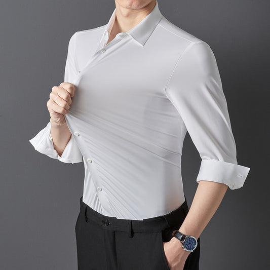 Spring And Autumn Seamless High Elastic Long-sleeved Shirt