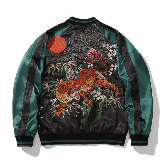 Tiger Mountain Embroidery Special National Style Chinese Fashion Fall Jacket Coat