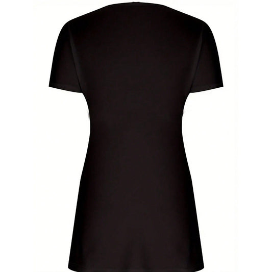 Casual Minimalist Versatile Commuter V-neck Short-sleeved Loose T-shirt