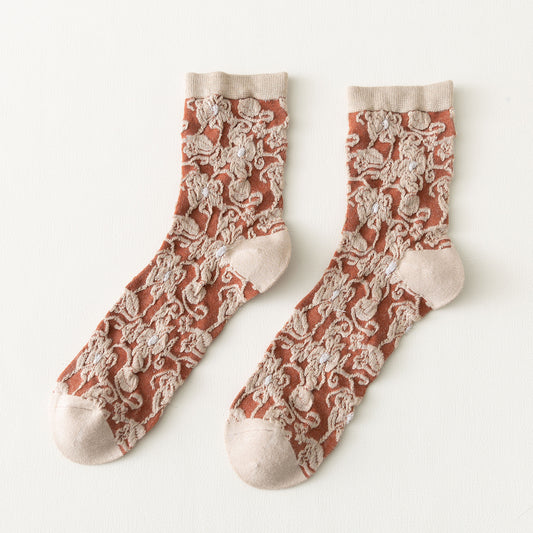 Lolita Modal Cotton Colorblock Women's Socks