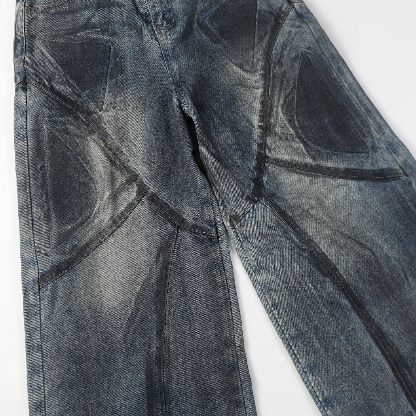 Personlige Vaskede Slidte Cowboybukser i High Street-stil