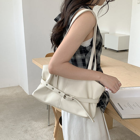 Forår Sommar Pendler Tote Taske Moderigtig Minimalistisk Stil
