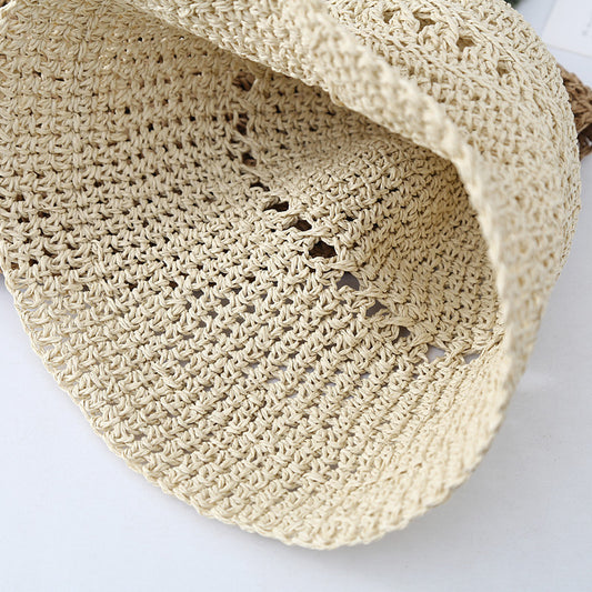 Fisherman's Hat Children's Woven Straw Hat Foldable Korean