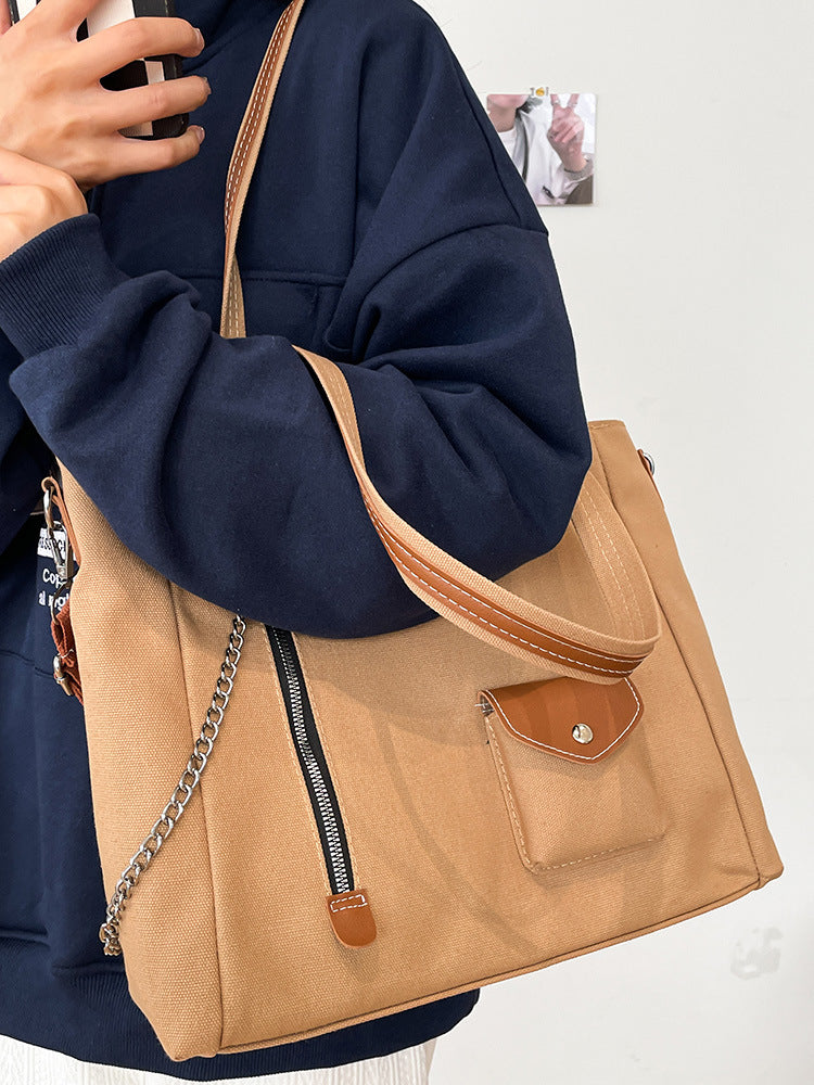 Simple And Versatile Leisure Student Large Capacity Single Shoulder Bag Crossbody