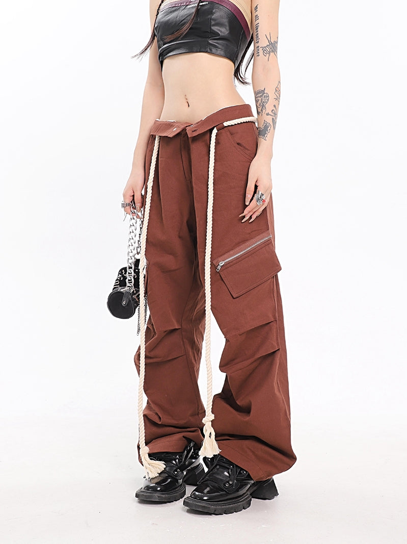 High Waist Loose Casual Pants