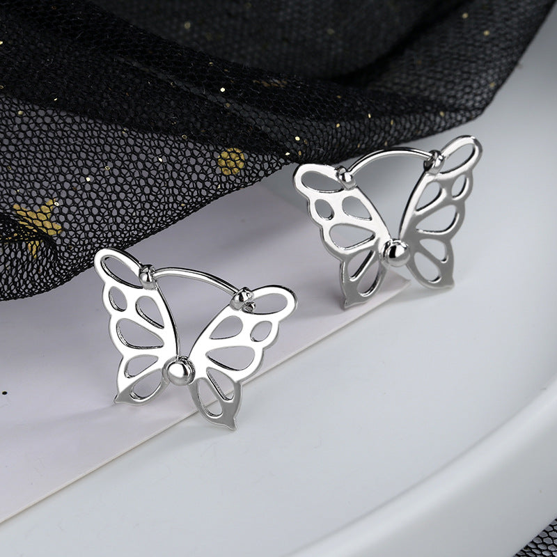 Design Hollow Butterfly Ear Buckle Female