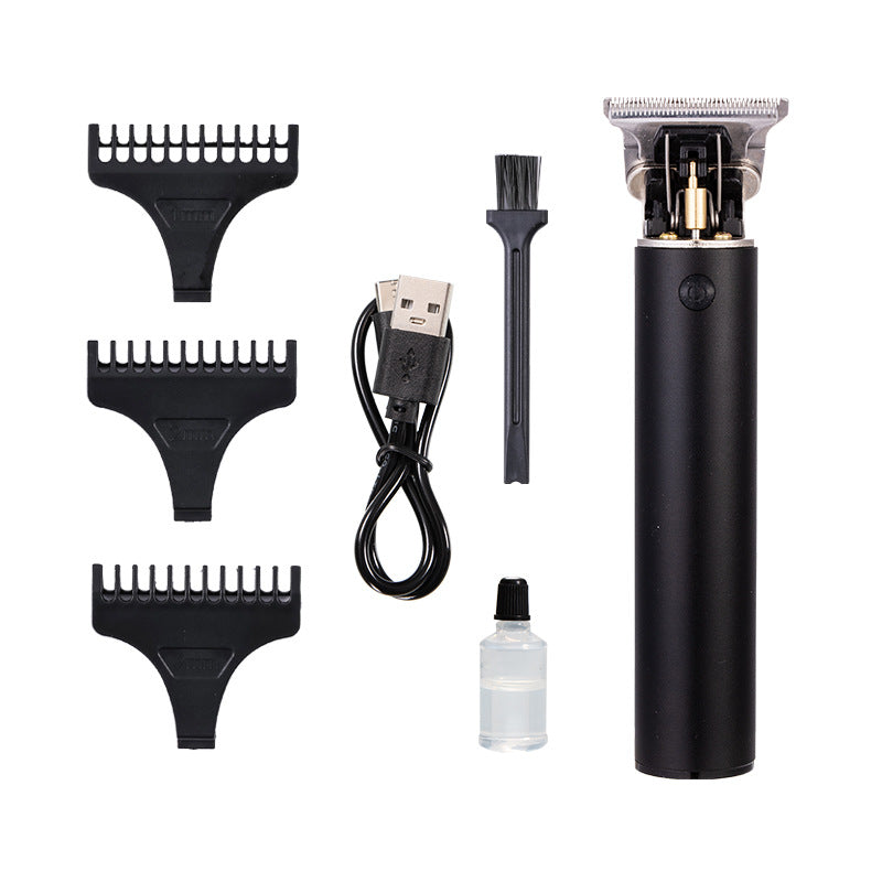 Retro Oil Head Carving Digital Display Professional Barber Scissors Electric Clippers